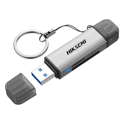 Lector de Tarjetas / USB 3.2 5 Gbps / Dual USB-A y USB-C / SD y Micro SD Simultáneo / Aluminio 73 mm