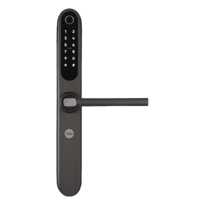Cerradura Digital / Teclado Retro-iluminado / 100 Huellas + 300 Accesos / IP66 / Backset 50 mm / 1.64 ft-2.13 ft