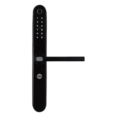 Cerradura Digital / Mecanismo de Embutir / Backset 50 mm / IP66 / 100 Huellas / 300 Accesos / Negro