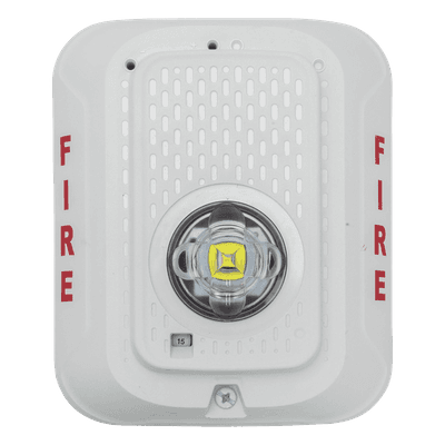 Lámpara Estroboscópica LED para Pared / Sin Bocina / Candela Seleccionable 15-185 cd / Sincronización System Sensor Sync / Compatible SpectrAlert