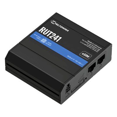 Router Celular Industrial / 4G LTE Cat 4 / eSIM / 2x Ethernet 10/100 Mbps / WiFi 802.11b/g/n / WAN Failover / -40°C a 75°C (-40°F a 167°F)