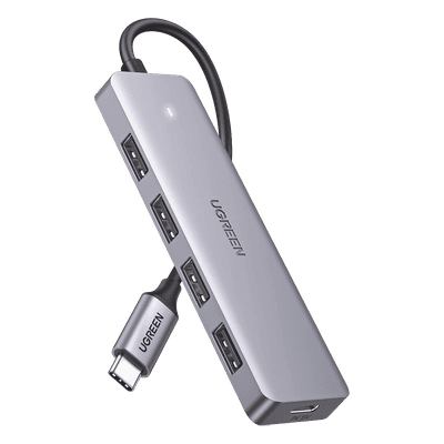 Hub USB-C / 4 Puertos USB-A 3.0 / 5Gbps / OTG / 15cm / 4.1x1.2x0.4in