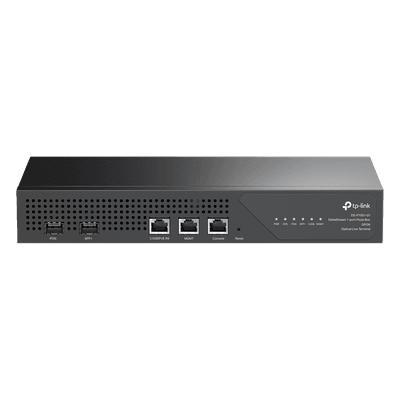 OLT GPON / 1 Puerto PON 2.5G / 128 ONUs / Uplink SFP+ 10G / Uplink RJ45 2.5G PoE / Redundancia DC-PoE / Gestión en la Nube