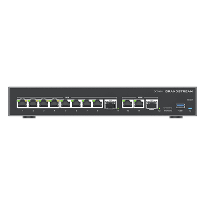 Firewall NG / Router VPN 3 Gbps / IP PBX 12 Usuarios / Switch 10 Puertos Gigabit / 4 Puertos PoE / 2 SFP 2.5G / Wi-Fi 6 Dual Band