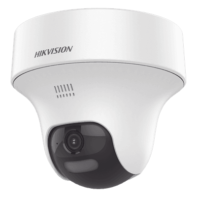 Cámara Domo Turret Turbo HD / 2 Megapixel / Dual Light 25 m (82 ft) IR + 20 m (65.6 ft) Luz Blanca / Audio Bidireccional / Interior