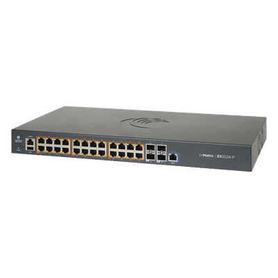 Switch Capa 3 / 28 Puertos / 24 PoE Gigabit 802.3af/at / 4 SFP+ / Administración en la Nube