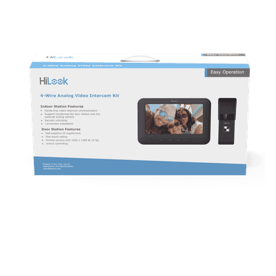 Kit de Videoportero Analógico / Pantalla LCD 7" / Frente de Calle IP65 / Visión Nocturna IR 2 m (6.6 ft) / Audio Bidireccional / Salida de Relé