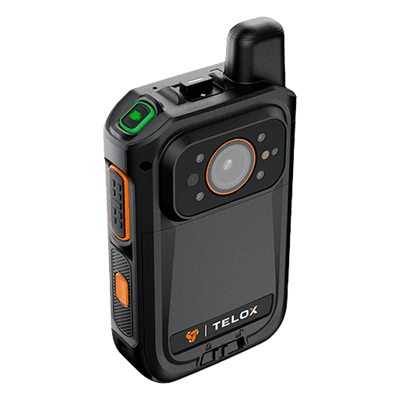 Bodycam 4G LTE / Android 12 / Full HD 1080p / Radio PoC / Pantalla Táctil 2" / IP67 / NFC / GPS + AGPS / Almacenamiento 256 GB