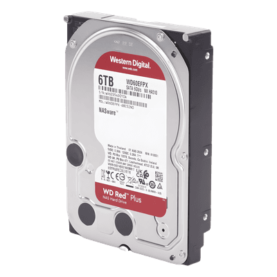 Disco Duro NAS / 6 TB / 5400 RPM / SATA III 6 Gb/s / Caché 128 MB / Uso 24-7 / Hasta 16 Bahías
