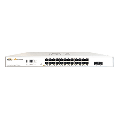 Switch Administrable PoE / 24 Puertos Gigabit PoE af/at / 2 x SFP Gigabit / 52 Gbps / Presupuesto PoE 370 W / Administración Cloud