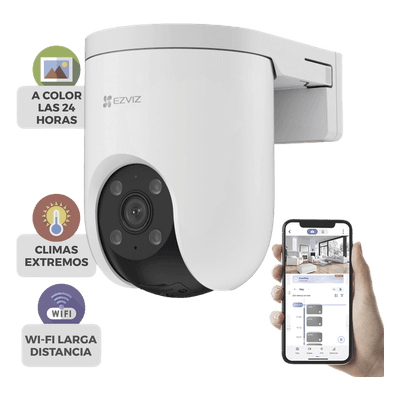 Cámara PT IP / 5 Megapixel / 3K / 360° / IR 30 m (98.4 ft) / IP65