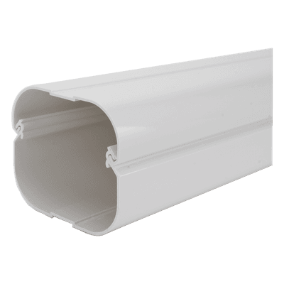 Kit de Canaletas para Aire Acondicionado / 11 Piezas / PVC Rígido / Interior y Exterior / 1 m (3.28 ft) de Longitud / -20°C a 75°C