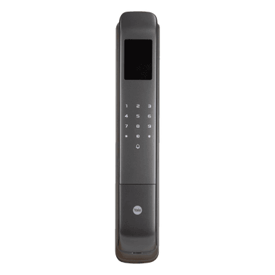 Cerradura Digital / Reconocimiento Facial 3D / Sensor de Huella con IA / 100 Huellas / 100 Tarjetas MIFARE / IP54 / Aleación de Aluminio