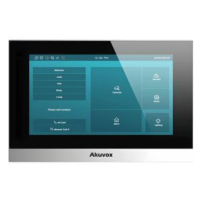 Monitor IP Touch / Pantalla 7" / SIP / PoE / Wi-Fi 2.4GHz / VAD con Cancelación de Eco