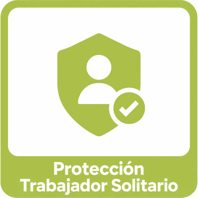 Servicio de Protección para Trabajador Solitario / Detección de Caídas e Inactividad / Chequeo Periódico / Llamada de Emergencia SOS / Licencia 12 Meses