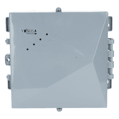 Energizador Perimetral / 12,000 V / 1 J / 2,500 m (8,202 ft) Lineales / Control Remoto con Pánico / Respaldo Batería 3 Días / Alimentación Solar Opcional