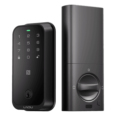 Cerradura Inteligente con Huella Digital / WiFi Integrado / Compatible Apple HomeKit / Teclado Táctil / Alimentación Dual 8 Baterías AA / IP54