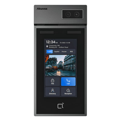 Panel de Control de Acceso IP / Pantalla Táctil IPS 5 Pulgadas / Cámara 2 Megapixel / Reconocimiento Facial / Múltiples Métodos de Desbloqueo / PoE / IP66 / IK08