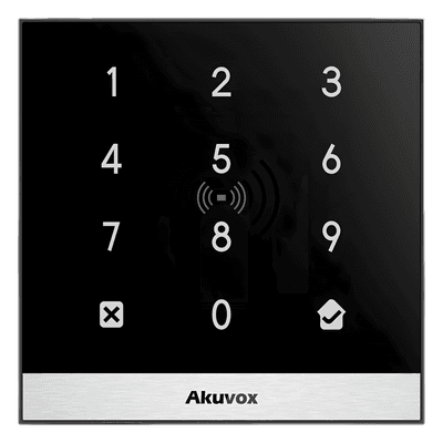 Teclado de Control de Acceso / Gestión en la Nube / PoE / Lector NFC y Tarjetas 125 kHz / MIFARE 13.56 MHz / IP65 / 1 Puerta / PIN Temporal