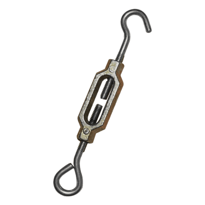 Tensor para Cerca Eléctrica / Resistencia 70 kg / Resistencia Eléctrica 0.4 Ohm / Acabado Tropicalizado / Gancho Calibre 10 / Cuerda UNC Cromo Duro