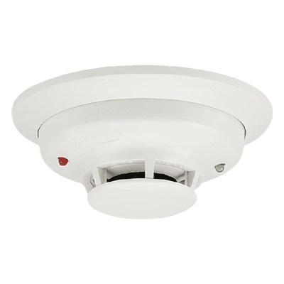 Detector Multicriterio de Humo y Calor / 2 Hilos No Polarizado / Sensor Térmico Fijo 57.2°C (135°F) / LED Bicolor / UL268