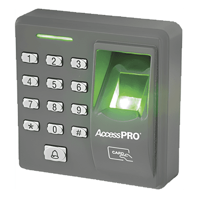 Lector Biométrico de Huella y Proximidad / 500 Huellas 500 Tarjetas / Teclado / Autónomo / Salida Relevador / Control de Acceso