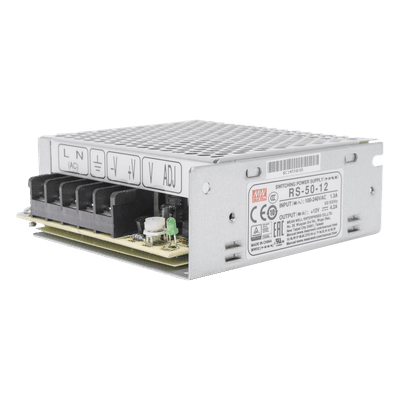 Fuente de Poder Industrial Conmutada / 50W / 12Vcc / 4.2A / Entrada 100-240Vca / Montaje en Chasis