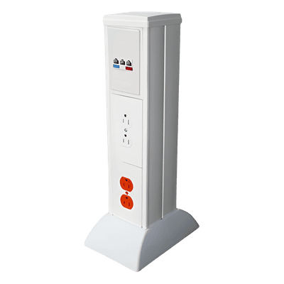 Mini Columna de Gestión de Cables / Sistema Modular / -40°C a +85°C / PVC y ABS de Alto Impacto / 2.89 lb / NOM-001-SEDE-2005