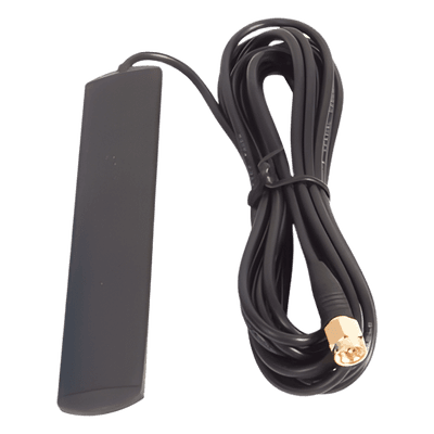 Antena GSM / Conector SMA / 3 m (9.8 ft) / Cuad-Banda 850-1900 MHz / 115x20x5 mm