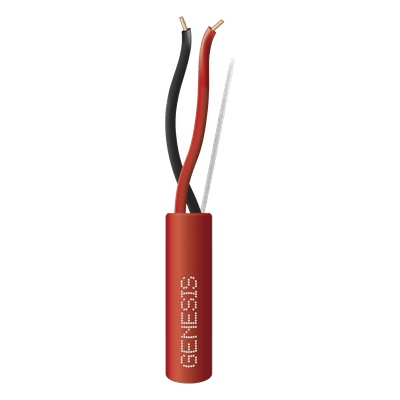 Carrete de Alambre / 2x16 AWG / Riser 305 m (1000 ft) / FPLR CL3R FT4 / Color Rojo / Detección de Incendio