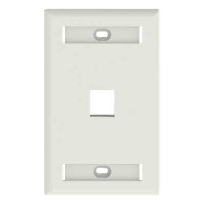 Placa de Pared Vertical / 1 Puerto Keystone / 69.8 x 114.3 mm / 2.75 x 4.5 pulg. / Montaje Vertical