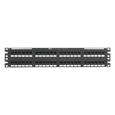 Panel de Parcheo Punchdown / Cat 6 Clase E / 48 Puertos / 2UR / 19.00' Ancho / Acero Inoxidable