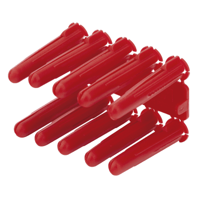 Taquete de Anclaje / 1/4" / Doble Expansión Multidireccional / Carga 60 kg / HDPE Resistente / Paquete 100 Piezas