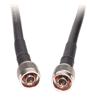 Jumper Coaxial / 60 cm (1.97 pies) / Impedancia 50Ω / Blindaje >90 dB / Conectores N Macho / Uso Interior/Exterior