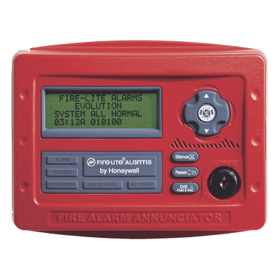 Anunciador Remoto LCD / 80 Caracteres Retroiluminados / Interfaz ANN-Bus 2 Hilos / Hasta 8 Unidades por Panel / Alcance 1,800 m (5,905.5 ft) / Certificado UL 864
