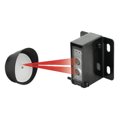 Detector Fotoeléctrico / Rango Ajustable 14 m (45.9 ft) / IP66 Exterior / Salida Relé NO/NC/COM / LED Alineación y Disparo / 12 VDC