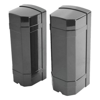 Detector Perimetral de Doble Rayo Infrarrojo / Alcance 60 m (196.9 ft) Exterior / 180 m (590.6 ft) Interior / IP65 / 4 Frecuencias Ajustables / Tiempo de Respuesta 12-250 ms