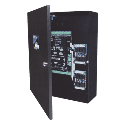 Controlador de Acceso / 4 Lectoras Wiegand / Doble Procesador / 45,000 Tarjetas / 16 Entradas Auxiliares / Gabinete con LED