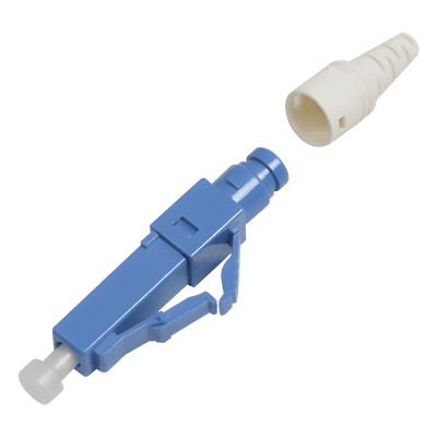 Conector de Fibra Óptica Pre-Pulido / LC/UPC Simplex / Monomodo OS1/OS2 / Re-Terminable / Color Azul