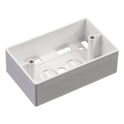 Caja de Pared Universal / 6 Puertos / 70x115x36 mm / UL 94V-0 / ANSI/TIA/EIA-568-C.2 / 0.23x0.38x0.12 ft