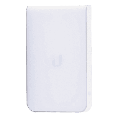 Access Point UniFI doble banda cobertura 180º, MI-MO 2x2 diseño placa de pared con dos puertos adicionales, hasta 100 usuarios Wi-Fi