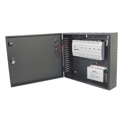 Controlador de Acceso 4 Puertas / 20,000 Huellas / 30,000 Tarjetas / TCP/IP / ADMS PUSH / Fuente 12V 5A / Gabinete