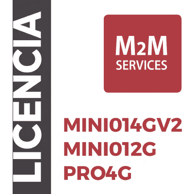 Licencia de Servicio M2M / 1 Año / Comunicación Ilimitada / Activación por Código / Compatible con MINI014GV2, MINI012G y PRO4G