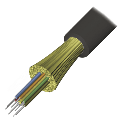 Cable de Fibra Óptica / 12 Hilos / Monomodo OS2 / Tight Buffer / Dieléctrico / Plenum OFNP / Interior-Exterior / 1 Metro (3.28 Pies)