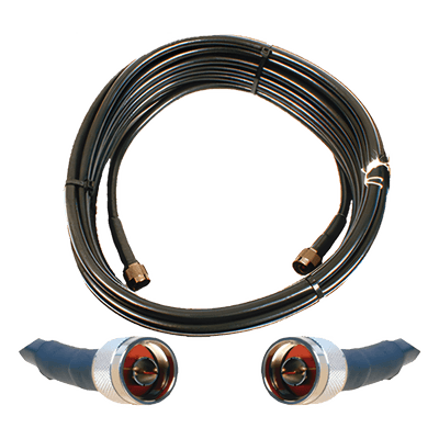 Jumper Coaxial / 50 Ohm / 15.24 m (50 pies) / N Macho / Blindaje >90 dB / Wilson-400
