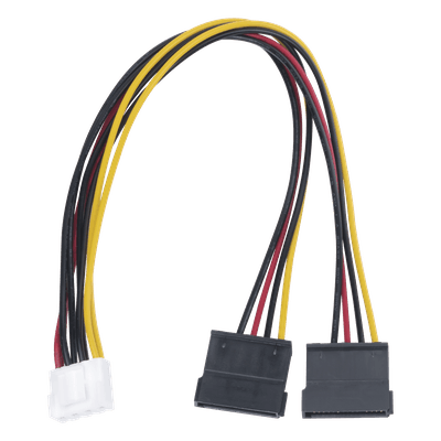 Cable de Alimentación SATA / 25 cm / 0.82 pies / Compatible con DVR Hikvision y EPCOM
