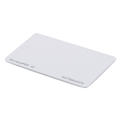 Tarjeta de Proximidad / 13.56 MHz / M1 Classic 1 Kb / ISO/IEC 14443 Tipo A / Impresión Doble Cara / Codificación 34 Bits