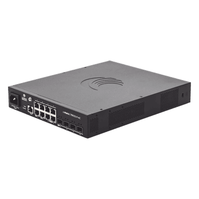 Switch PoE / Capa 2 y 3 / 8 Puertos Gigabit / 4 SFP+ / Rendimiento 96 Gbps / PoE 200W 802.3af/at