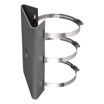 Montaje para Poste Vertical / Diámetro 400-600 mm / Acero Galvanizado SUS304 / 250x127x46 mm / 1.6 kg / Plateado