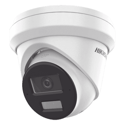 Cámara Turret IP / 6 Megapixel / Dual Light 30 m (98.4 ft) / Lente 2.8 mm / WDR 120 dB / IP67 / PoE